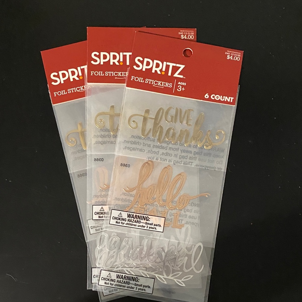 Spritz Gold and Silver Foil Stickers Set